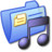 音乐文件夹蓝三 Folder Blue Music 3